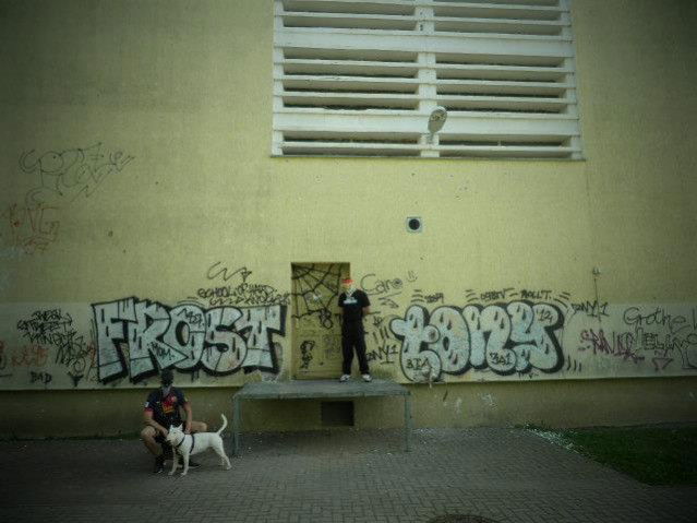 Graffiti Bombing in Pasewalk - Photo by tony301 - FROST, 187, RSK