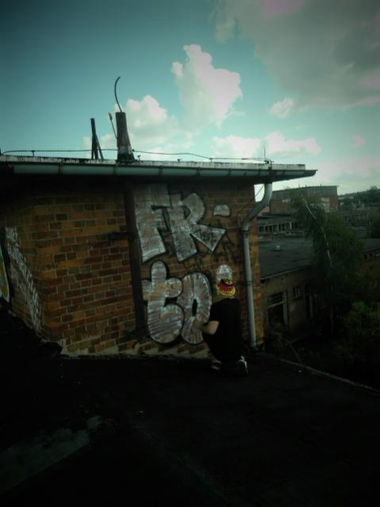 Graffiti Bombing in Pasewalk - Photo by tony301 - FROST, 187, RSK