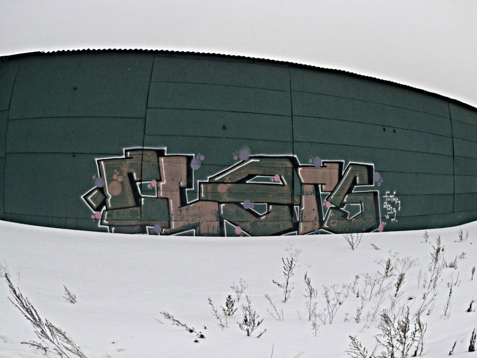 Graffiti Wall in Russia - Photo by toosha - Line, Name (2013)