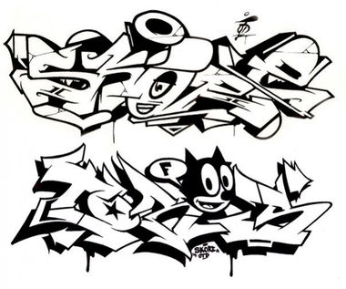 Graffiti Sketch in Zhodino - Photo by torfs1 - Sketch