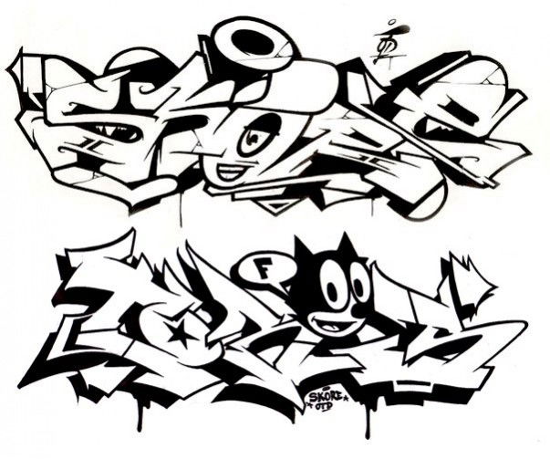Graffiti Sketch in Zhodino - Photo by torfs1 - Sketch
