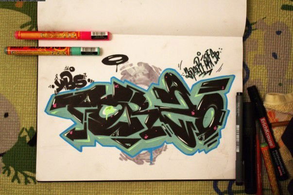 Graffiti Sketch in Borisov - Photo by torfs1 - Sketch