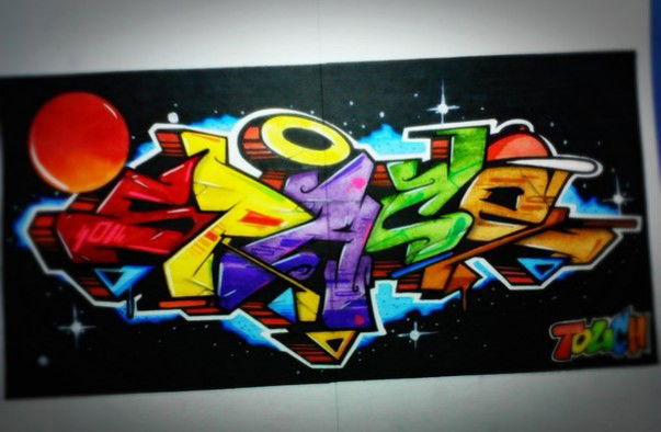 Graffiti Artwork in Zhodino - Photo by torfs1 - Sketch