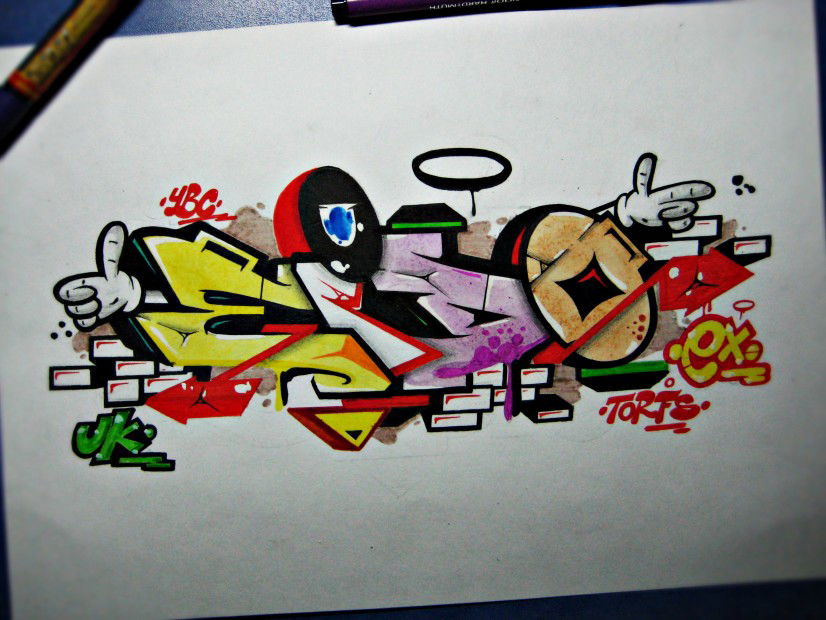 Graffiti Sketch in Belarus - Photo by torfs1 - Exchange, Sketch (2013)