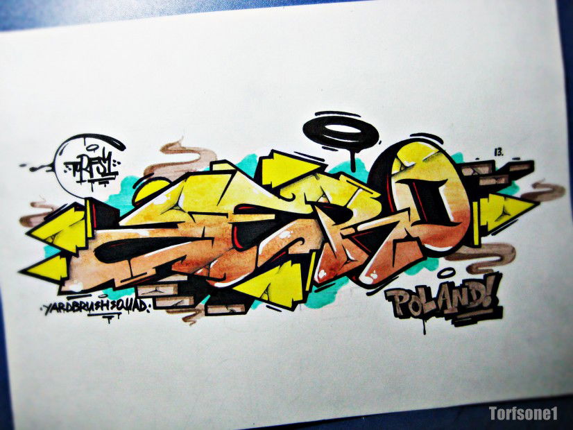 Graffiti Sketch in Belarus - Photo by torfs1 - Exchange, Sketch (2013)