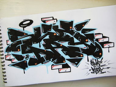 Graffiti Sketch in odzina - Photo by torfs1 (2013)