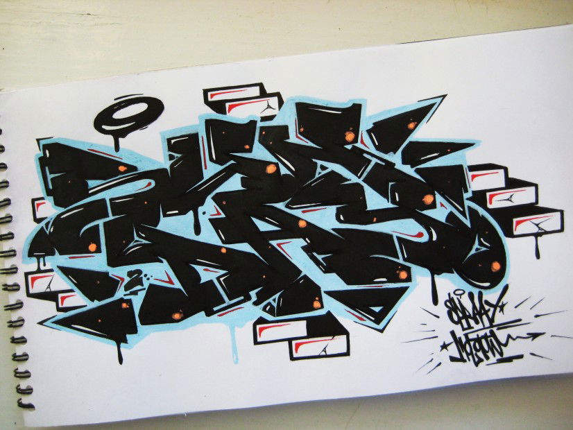 Graffiti Sketch in odzina - Photo by torfs1 (2013)