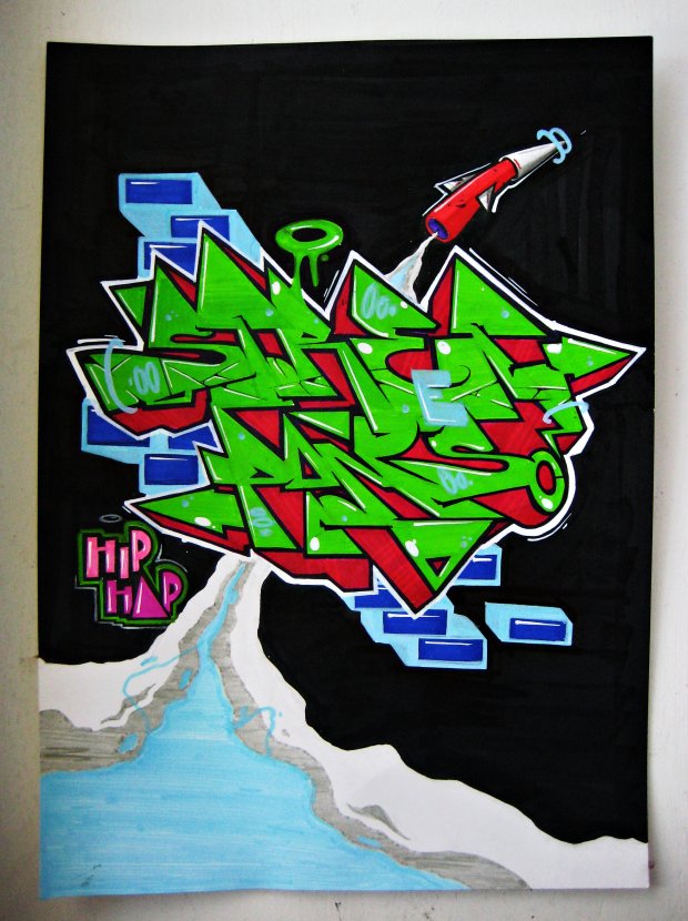 Graffiti Sketch in odzina - Photo by torfs1 - StreetPins, &, Molotow (2013)