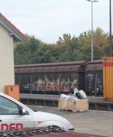 Graffiti Train - Photo by tostkopf - alsoe, kass, baunatal