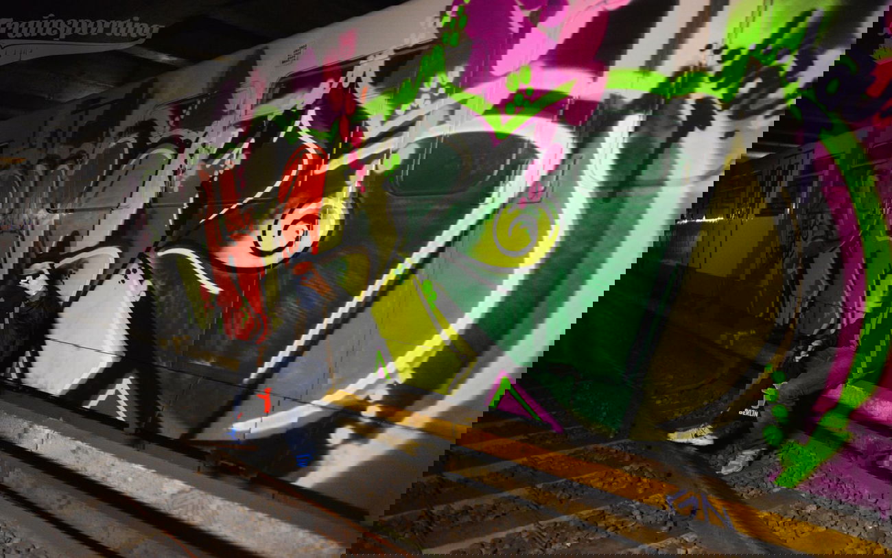 Graffiti Train - Photo by trainsporting - phick, four, gtus