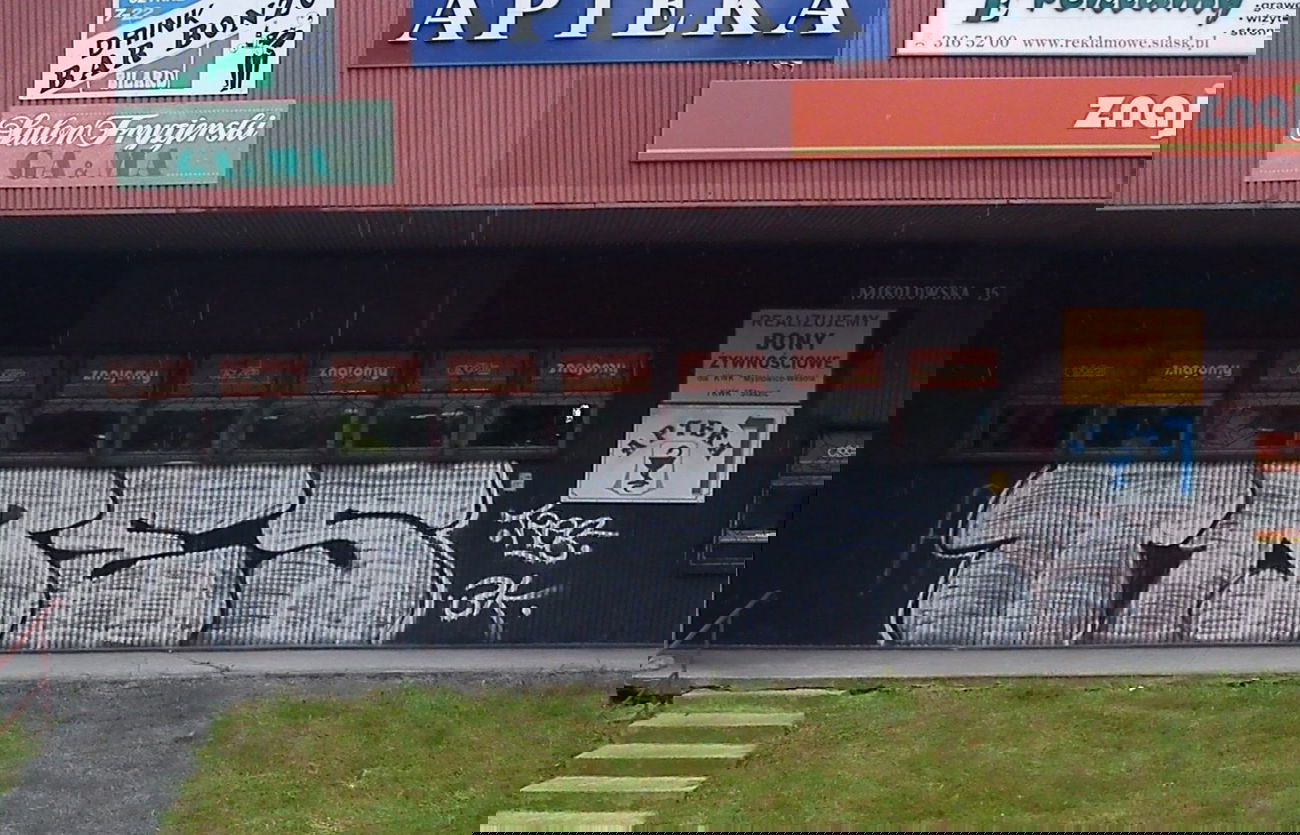 Graffiti Bombing in Mys?owice - Photo by tresik (2013)