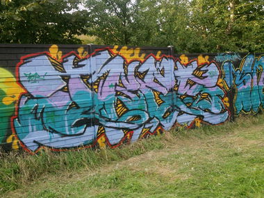 Graffiti Wall in Mys?owice - Photo by tresik (2011)