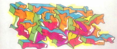Graffiti Sketch in Sheffield, South Yorkshire - Photo by trie