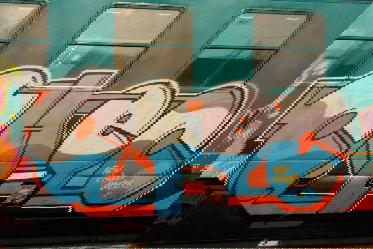 Graffiti Train in Halle - Photo by triebkopf98 (2013)
