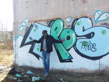 Graffiti Bombing in Polatsk - Photo by tros