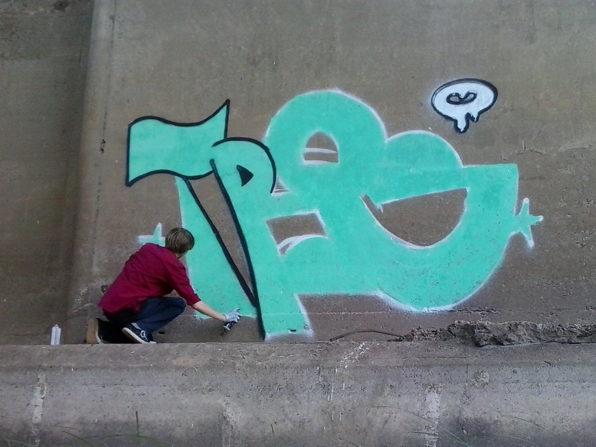 Graffiti Wall in Polatsk - Photo by tros