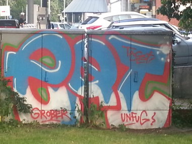 Graffiti Bombing in Münster - Photo by trustlifeOTR - tagsi, eqt