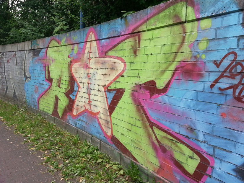 Graffiti Bombing in Münster - Photo by trustlifeOTR - AQT...