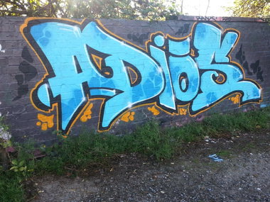 Graffiti Wall in Münster - Photo by trustlifeOTR - Adios (2013)