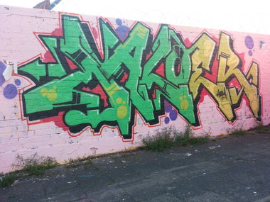 Graffiti Wall in Münster - Photo by trustlifeOTR - Malör, Abm (2013)