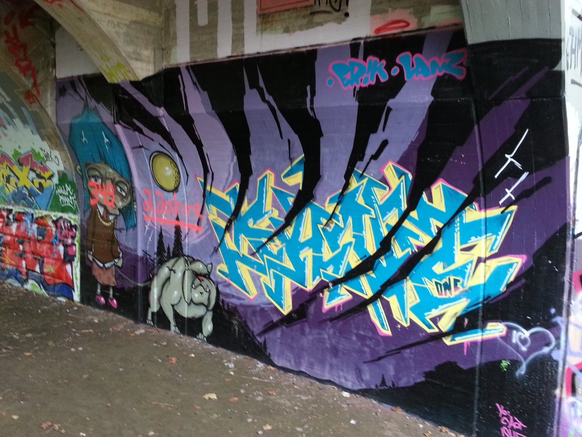 Graffiti Wall in Rheine - Photo by trustlifeOTR - erik, abm