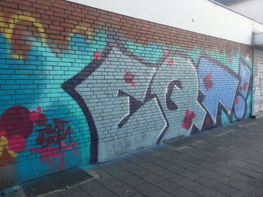 Graffiti Bombing - Photo by trustlifeOTR - eqt, trost, boom (2013)