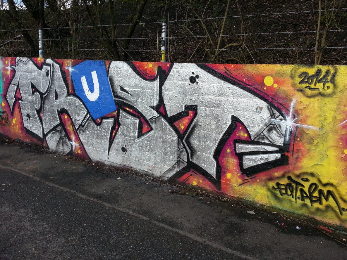 Graffiti Wall - Photo by trustlifeOTR - Frust, eqt, abm (2014)