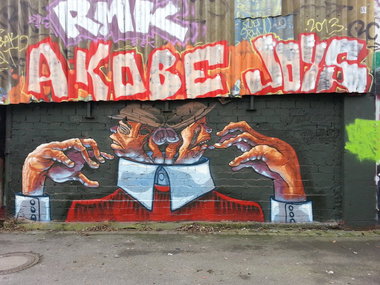 Graffiti Wall - Photo by trustlifeOTR - The, weird, akobe