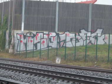 Graffiti Bombing in Münster - Photo by trustlifeOTR - Msg, Top.C