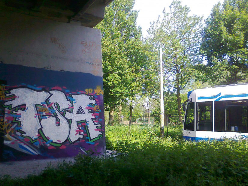 Graffiti Bombing in Amsterdam - Photo by tsal - tsal (2013)