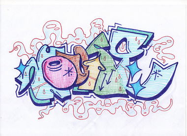Graffiti Sketch - Photo by tunke - mouse, tunke, maus