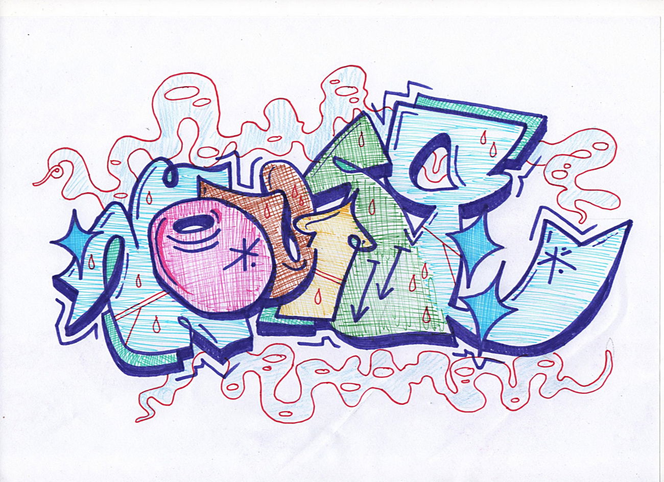 Graffiti Sketch - Photo by tunke - mouse, tunke, maus
