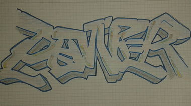 Graffiti Sketch - Photo by tunke - hashtag (2015)