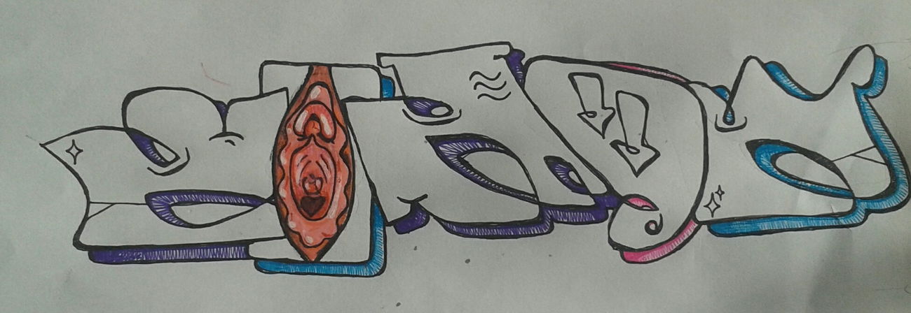 Graffiti Sketch - Photo by tunke - woman (2015)