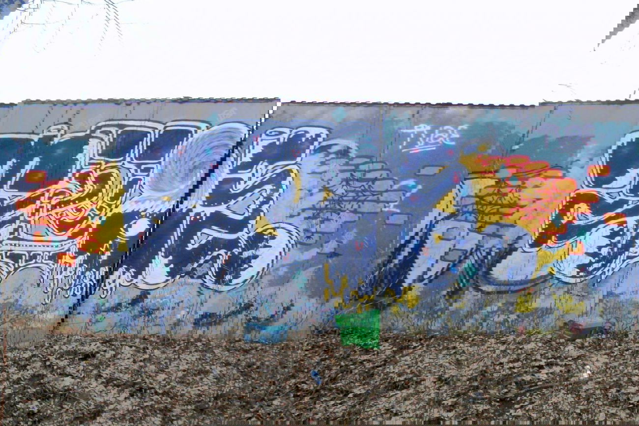 Graffiti Wall - Photo by tvae - Tvae, Belorusskaya, line (2015)