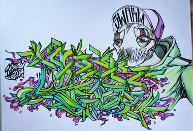 Graffiti Sketch in Penza - Photo by tw0k (2012)