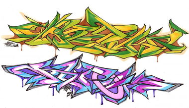 Graffiti Sketch in Penza - Photo by tw0k (2013)