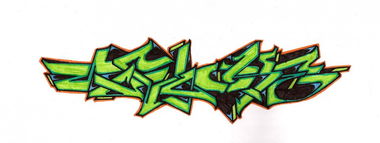 Graffiti Sketch in Penza - Photo by tw0k (2012)