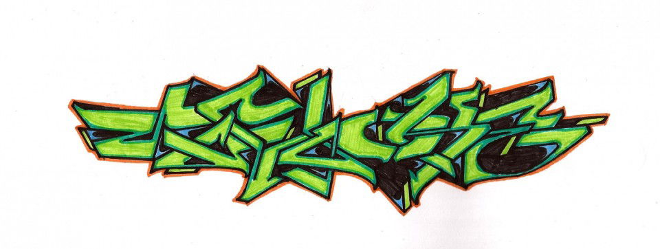 Graffiti Sketch in Penza - Photo by tw0k (2012)