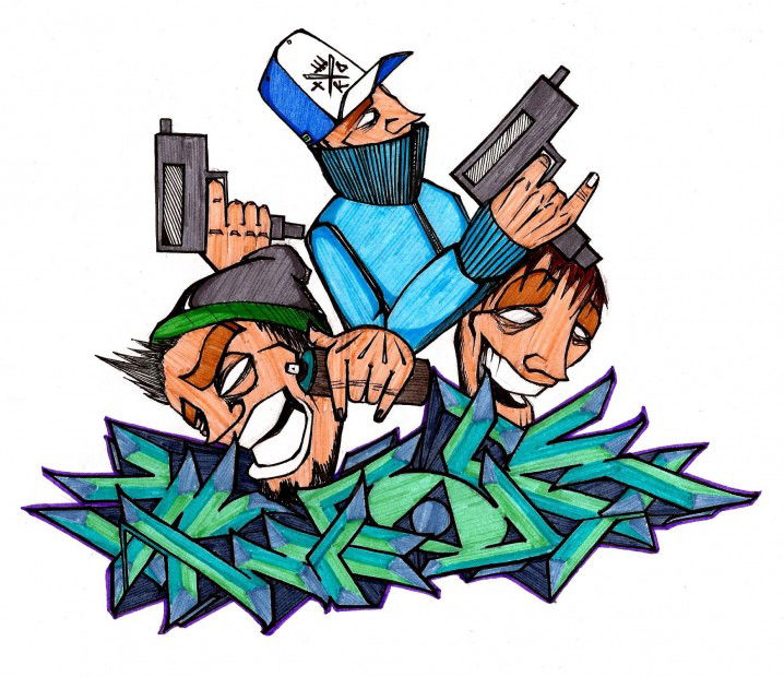 Graffiti Sketch in Penza - Photo by tw0k