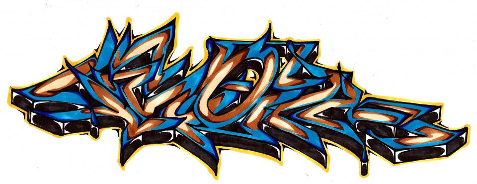 Graffiti Sketch in Penza - Photo by tw0k (2013)