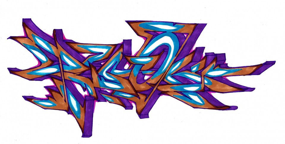 Graffiti Sketch in Penza - Photo by tw0k (2013)