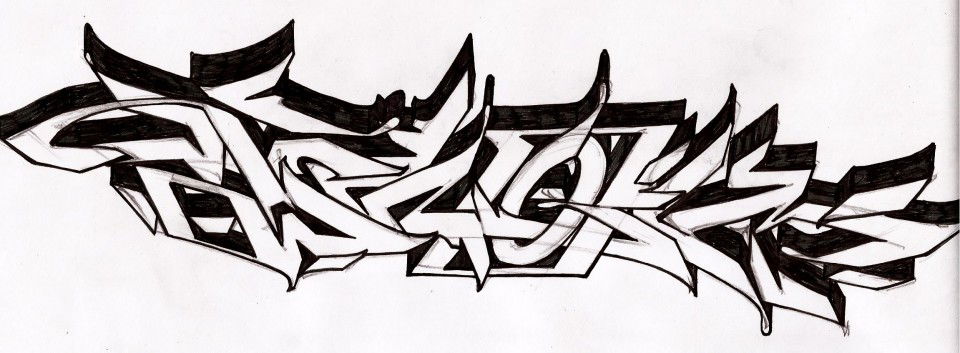 Graffiti Sketch in Penza - Photo by tw0k (2013)