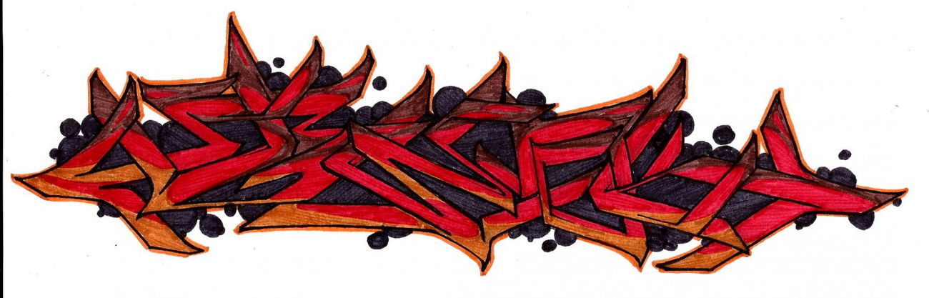 Graffiti Sketch in Penza - Photo by tw0k (2012)