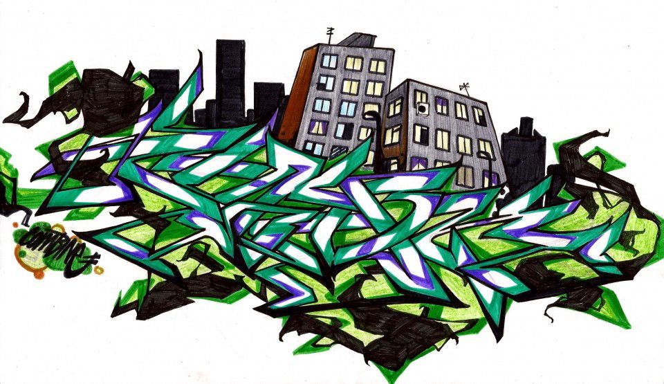 Graffiti Sketch - Photo by tw0k