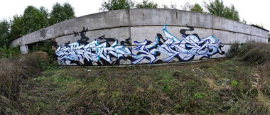 Graffiti Wall - Photo by tw0k - tw0k, &, krot (2013)