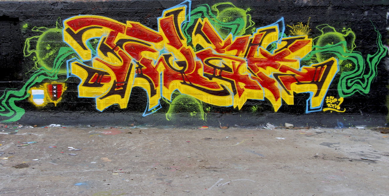 Graffiti Wall in Amsterdam - Photo by twak1