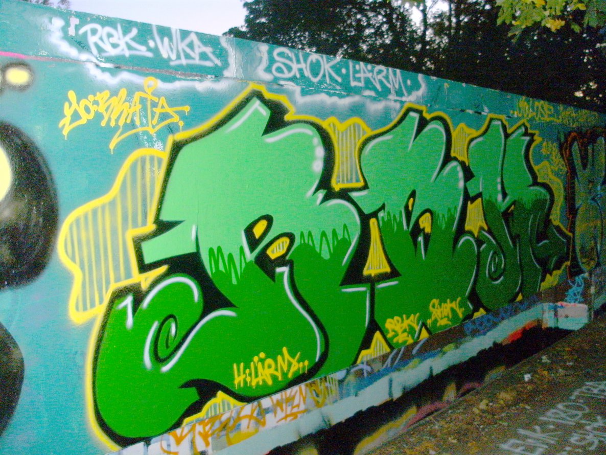 Graffiti Wall - Photo by twokee - rbk, shok (2012)