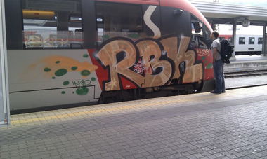 Graffiti Train - Photo by twokee - rbk, kid, aula (2012)