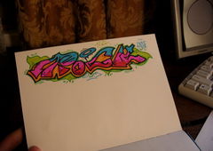Graffiti Sketch - Photo by tyne